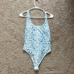 super down snake skin bodysuit